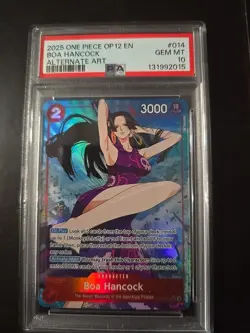 Boa Hancock (Alternate Art) OP12-014 Legacy of The Master Foil PSA 10 - Image 1