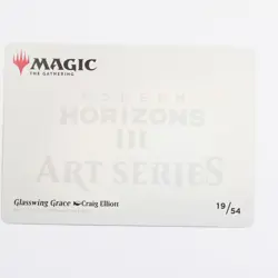 Glasswing Grace 19/54 - MTG - MH3 Artist Series - NM Gold Stamp - Image 2