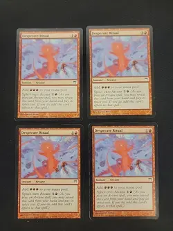 Desperate Ritual X4 MTG Magic Champions of Kamigawa Playset Pauper - Image 1