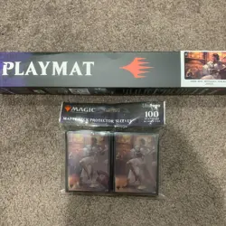 MTG New Elspeth Resplendent Playmat + 100 Sleeves Ultra Pro APAC Promo Limited - Image 1