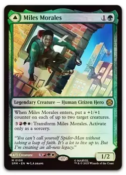 Miles Morales #108 (Foil) (NM) Spider-Man SPM Magic MTG - Image 1