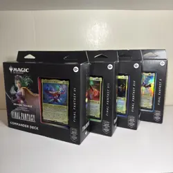 Magic: The Gathering Final Fantasy Commander Deck Bundle ( 4 Sealed Decks ) - Image 1