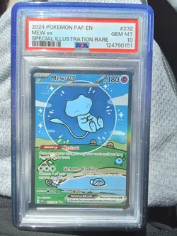 Pokemon TCG - Paldean Fates Mew EX SIR 232/091 PSA 10 - Image 1