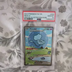 Mew EX 232/091 PSA 10 | Pokemon TCG Paldean Fates | Bubble Mew Gem Mint - Image 2