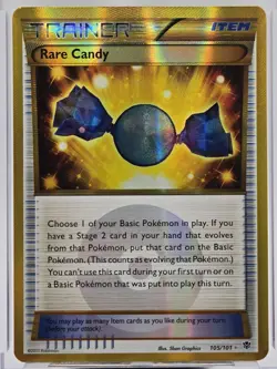Pokemon Rare Candy 105/101 Secret Rare Plasma Blast Lightly Played - Image 2