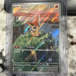 Pokemon TCG Victini SVP 208 Full Art Illustration Black Star Promo Rare Holo #20 - Image 1