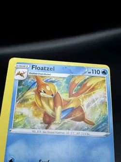 Floatzel Miscut Alignment Black Dot Error 023/072 Shining Fates Non-Holo Pokemon - Image 3