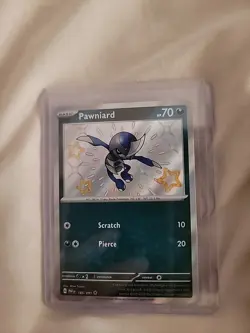 Pawniard - 185/091 - Pokemon TCG Paldean Fates (2024) - NM - Shiny Holo Rare - Image 1