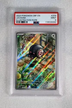 Lechonk 209/197 PSA 9 MINT OBF Obsidian Flames Illustration Rare Pokemon TCG - Image 1
