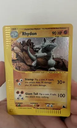 Pokemon TCG Rhydon Holo Rare Skyridge H27/H32 HP - Image 1