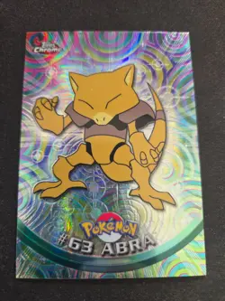 Pokemon Abra #63 Topps Chrome Spectra-Chrome Holo - Image 1
