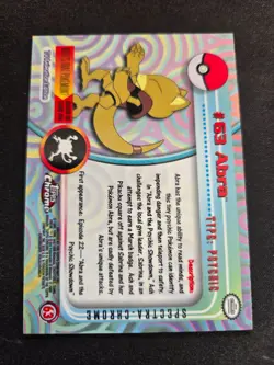 Pokemon Abra #63 Topps Chrome Spectra-Chrome Holo - Image 3