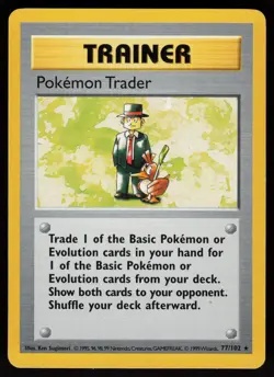 Pokemon Trader 77/102 Rare Shadowless Base Set Pokemon - Image 1