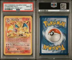 2021 Pokemon Celebrations Classic Base Set #4 Charizard Holo PSA 10 GEM MINT - Image 3