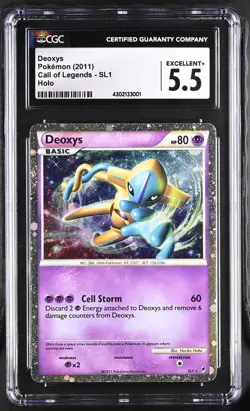 DEOXYS SL1 HOLO CALL OF LEGENDS POKEMON CGC 5.5 EXCELLENT+ - Image 1
