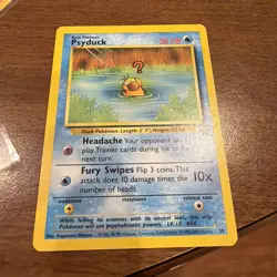 Pokemon Psyduck BLACK STAR 20 - WOTC PROMO - League 2000 LP Vintage - Image 2