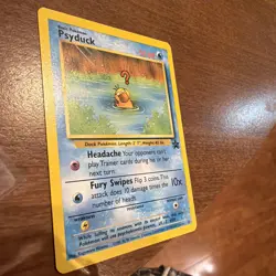 Pokemon Psyduck BLACK STAR 20 - WOTC PROMO - League 2000 LP Vintage - Image 4