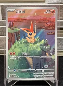 Pokemon TCG Victini Black Star Promo SVP 208 Full Art Illustration - Image 1