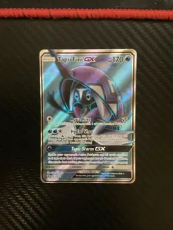 2017 Pokemon Burning Shadows TAPU FINI GX #133 133/147 FA Full Art Holo NM - Image 1