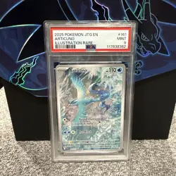 2025 POKEMON JTG EN-JOURNEY TOGETHER ILLUSTRATION RARE #161 ARTICUNO PSA 9 - Image 1
