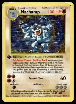 1999 Classic - Base Set Machamp Stage 2/Rare Holo #8 - Image 1