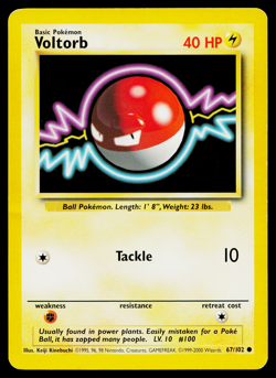 VOLTORB 67/102 BASE SET POKEMON TCG - Image 1