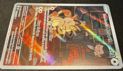 Team Rocket's Meowth DRI EN 203/182 IR S&V Destined Rivals Pokemon TCG NM - Image 2