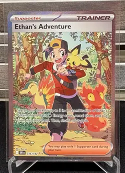Pokemon TCG Destined Rivals Ethan's Adventure 236/182 SIR - Image 1