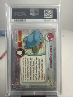 Topps 1999 Ivysaur #02 Green Label TV Animation Edition Non-Holo Pokemon Psa 8 - Image 2