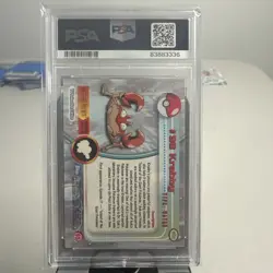 Topps Pokemon TV Animation Series 2 #98 Krabby PSA 8 - Image 2