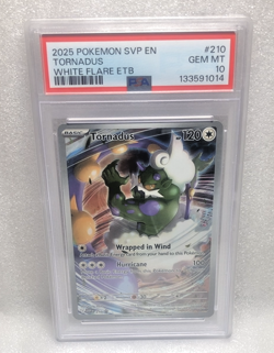 PSA 10 - 2025 POKEMON SVP EN-SV BLACK STAR PROMO 210 TORNADUS | WHITE FLARE ETB - Image 1