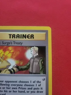 Pokemon: Lt. Surge's Treaty #112/132 Gym Heroes 2000 WOTC Vintage - NM - T155 - Image 5