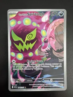 Pokemon TCG Cynthia's Spiritomb 244/217 Illustration Rare Ascended Heroes NM - Image 1