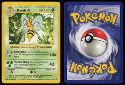 Beedrill 17/102 Rare Shadowless Base Set Pokemon - Image 3