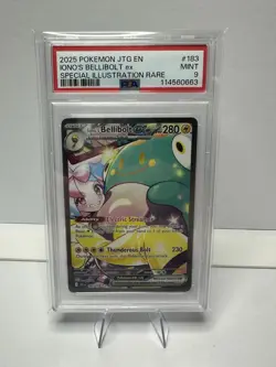 Pokemon TCG Ionos Bellibolt EX 183/159 SIR Journey Together PSA 9 MINT - Image 1