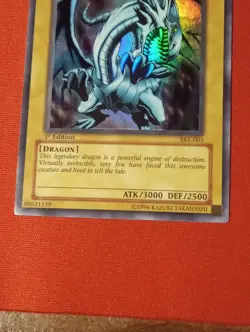 Yu-Gi-Oh! Blue-Eyes White Dragon SKE-001 1st Edition LP Nice Condition - Image 2