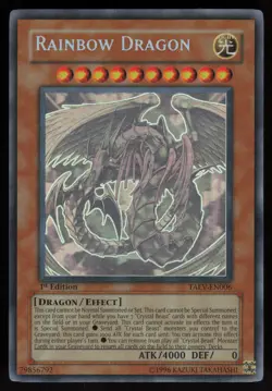 Rainbow Dragon TAEV-EN006 Ghost Rare Tactical Evolution 1st Edition Yu-Gi-Oh - Image 1
