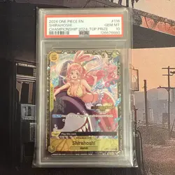 PSA 10 Shirahoshi Championship 2024 English OP03-116 One Piece - Image 2
