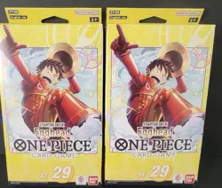 ONE PIECE TCG: EGGHEAD ENGLISH STARTER DECK ST-29 SEALED NEW LOT OF 2 - Image 1