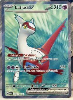 Latias ex 220/191 NM/M SV08: Surging Sparks Pokemon TCG - Image 1