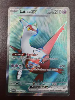 Latias ex 220/191 Ultra Rare SV08: Surging Sparks Pokemon TCG NM - Image 1