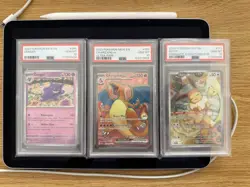 PSA 10 Pokemon Slab Lot (3) | Charizard ex, Gengar, Eevee | Gem Mint - Image 1