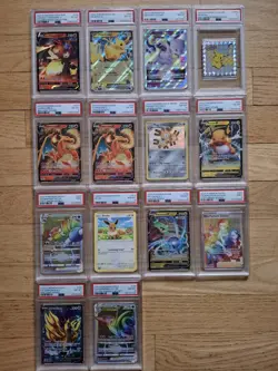 Pokemon PSA Graded Slab Lot - 14 Total Slabs - Pikachu, Charizard, Mewtwo, Etc - Image 1