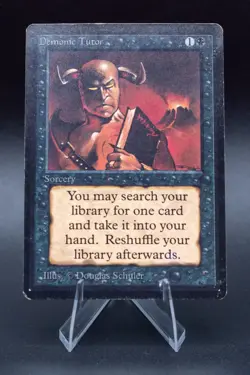 Demonic Tutor: 1993 Magic the Gathering - Limited Edition Beta Regular - Image 1