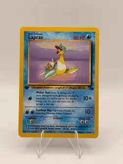 1999 1st Edition Lapras NM/LP Non-Holo Rare Fossil 25/62 Vintage Pokemon TCG - Image 1
