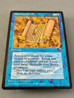 MTG-Merchant Scroll Homelands Regular-Unplayed NM-Vintage Magic the Gathering - Image 3
