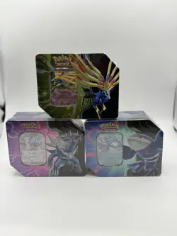 Pokemon TCG Azure Legends Tin Complete Set of 3 Kyogre Dialga New Factory Sealed - Image 2