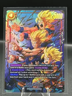 Son Goten - Dragon Ball Fusion World - Saiyans Pride FB08-121 - SCR** Super Alt - Image 1