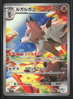 Pokemon Lycanroc 107/100 Battle Partners SV9 Japanese AR Art Rare Holo NM - Image 1