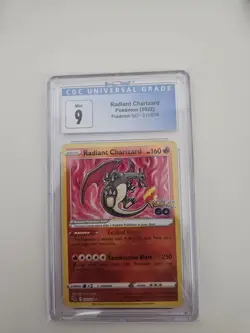 Pokemon Go Radiant Charizard Trading Card CGC 9 Mint Condition 2022 011/078 - Image 1